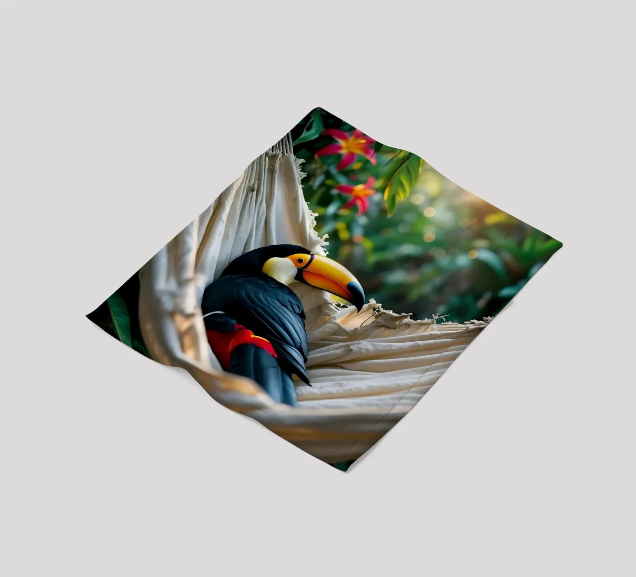 🌿🌺 Toucan | Chillin' in full swing (1) coperta in pile da Trinkets NL Design Studio