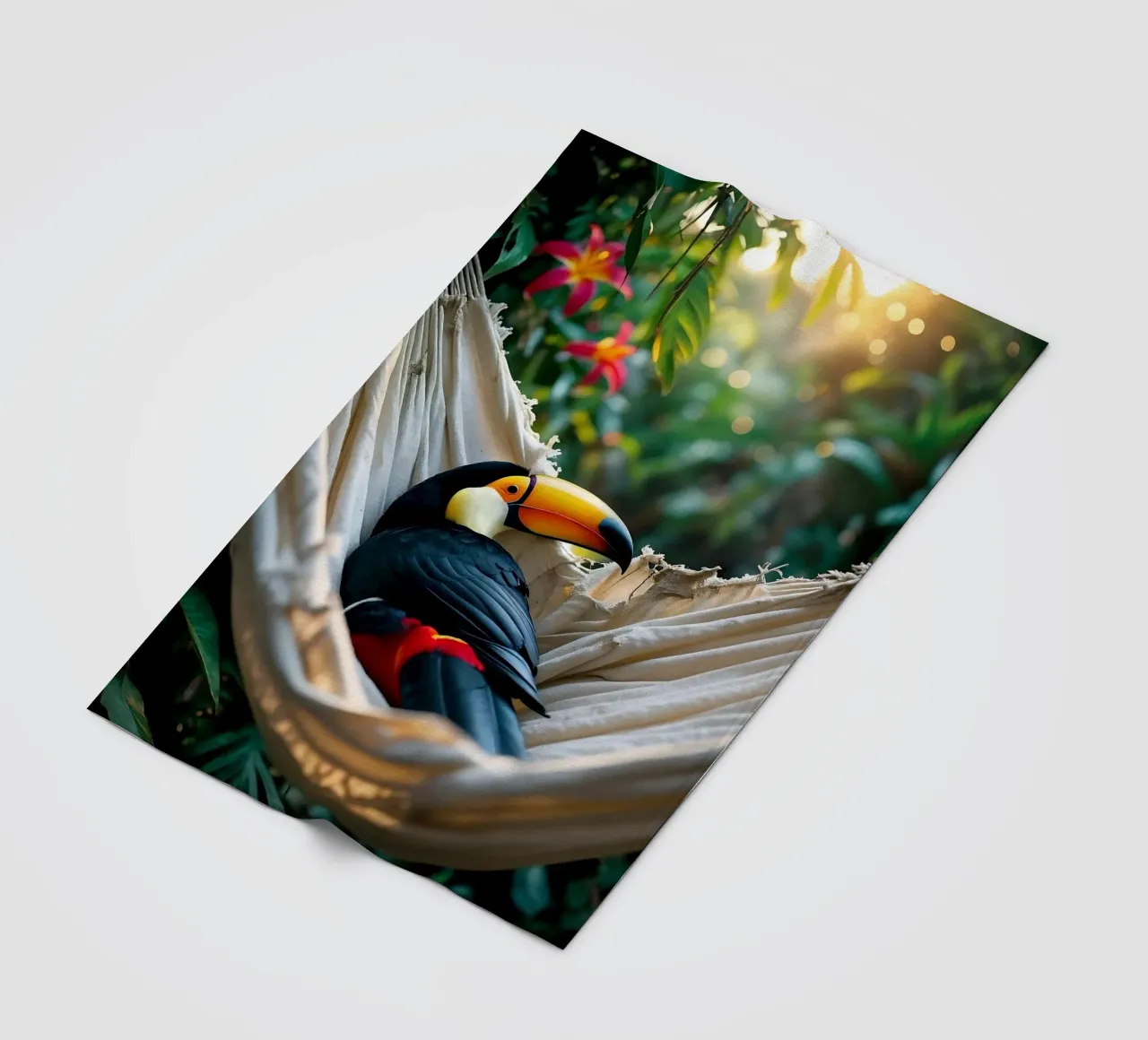 🌿🌺 Toucan | Chillin' in full swing (1) coperta in pile da Trinkets NL Design Studio