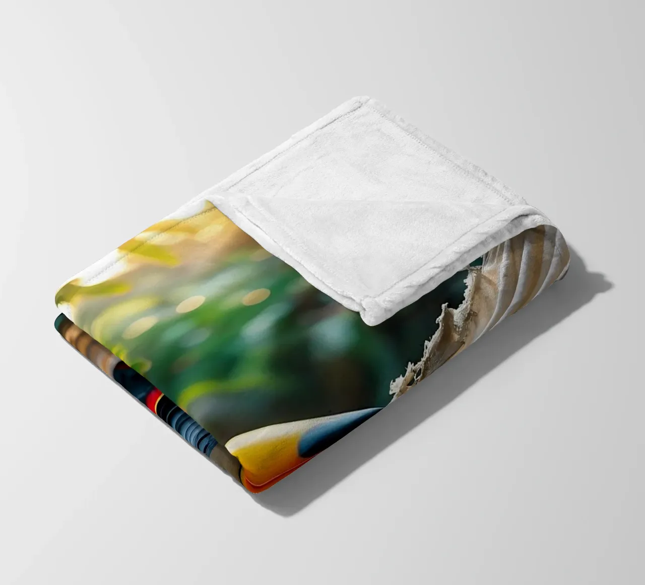 🌿🌺 Toucan | Chillin' in full swing (1) coperta in pile da Trinkets NL Design Studio