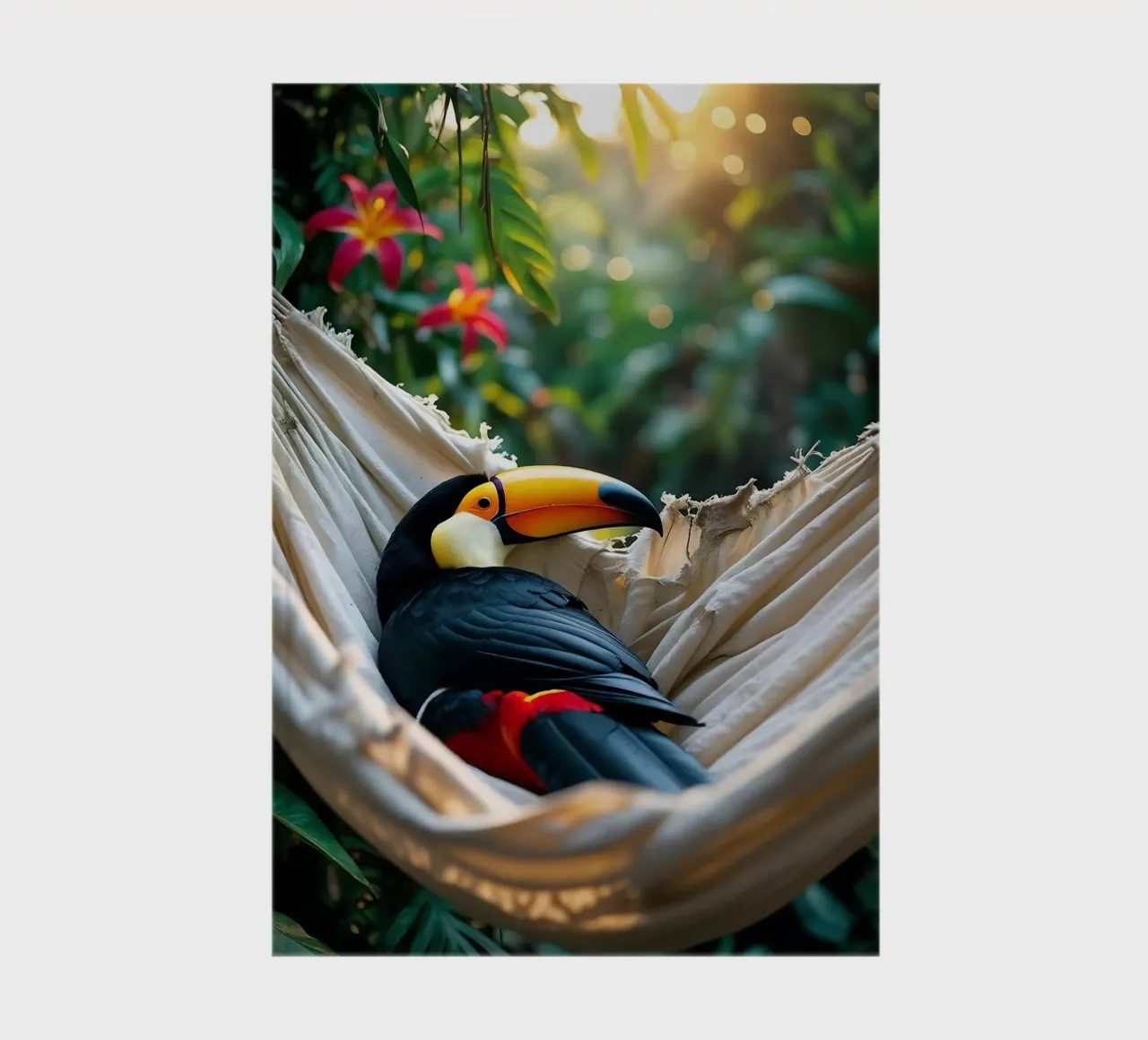 🌿🌺 Toucan | Chillin' in full swing (1) notebook by Trinkets NL Design Studio