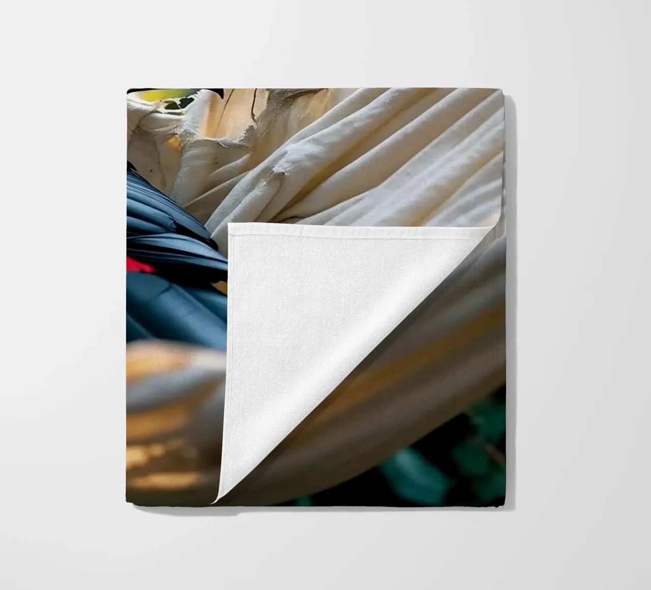 🌿🌺 Toucan | Chillin' in full swing (1) beach towel by Trinkets NL Design Studio