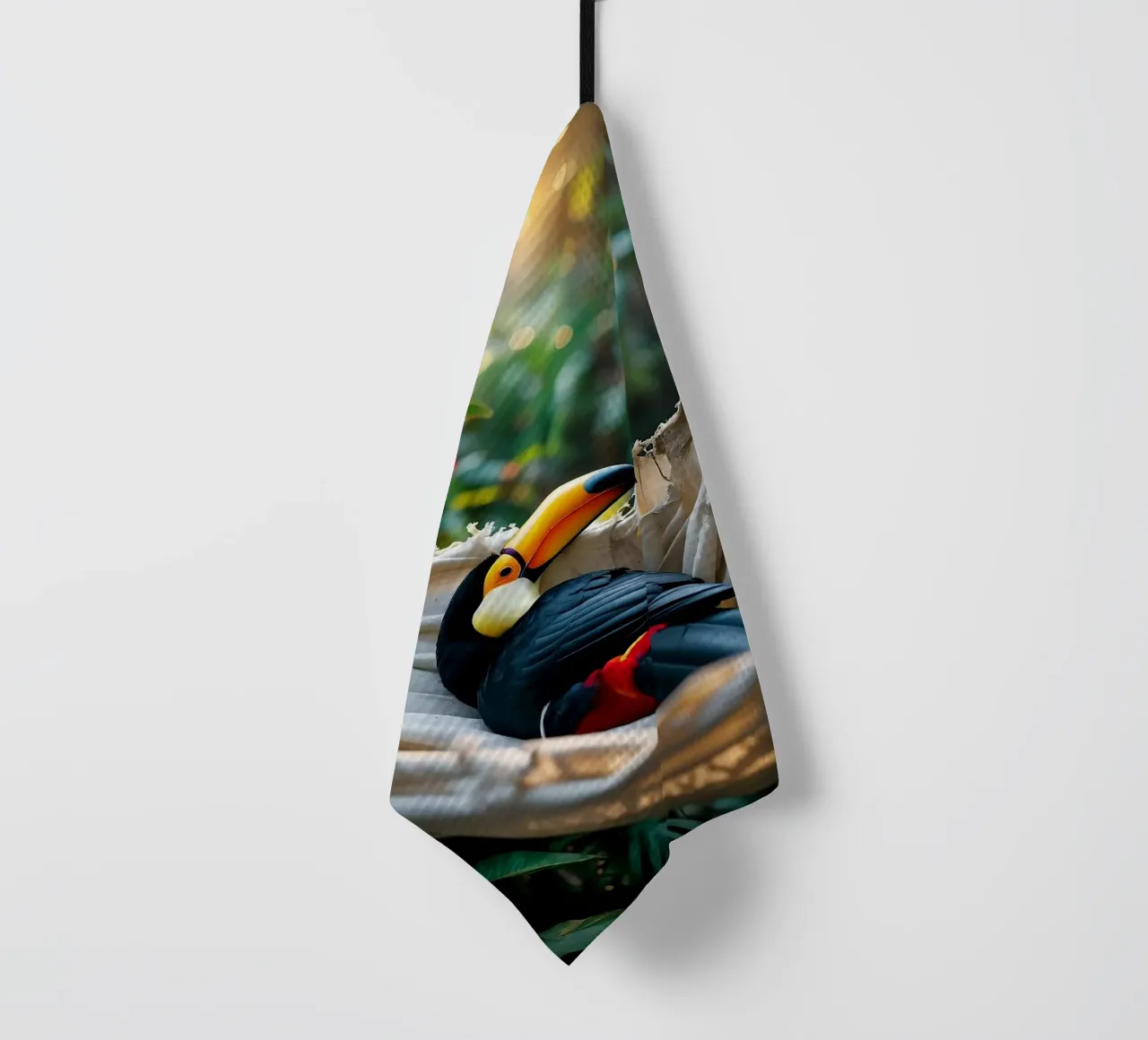 🌿🌺 Toucan | Chillin' in full swing (1) canovaccio da cucina da Trinkets NL Design Studio