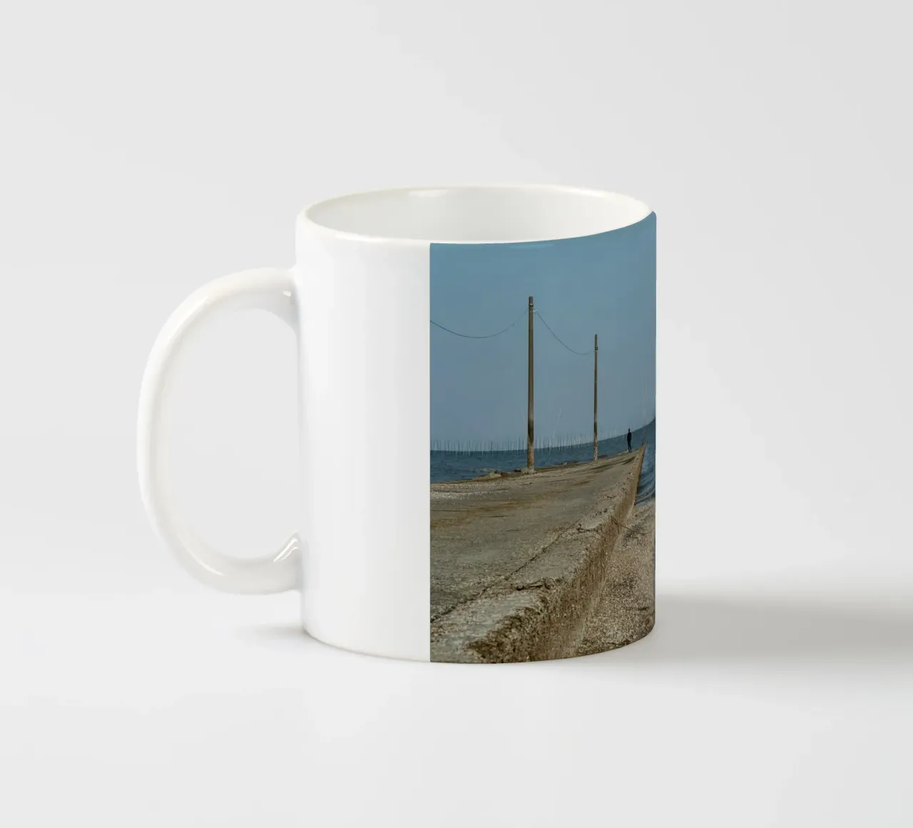Tramonto in riva al mare in Giappone tazza in ceramica da Marcel Bisig