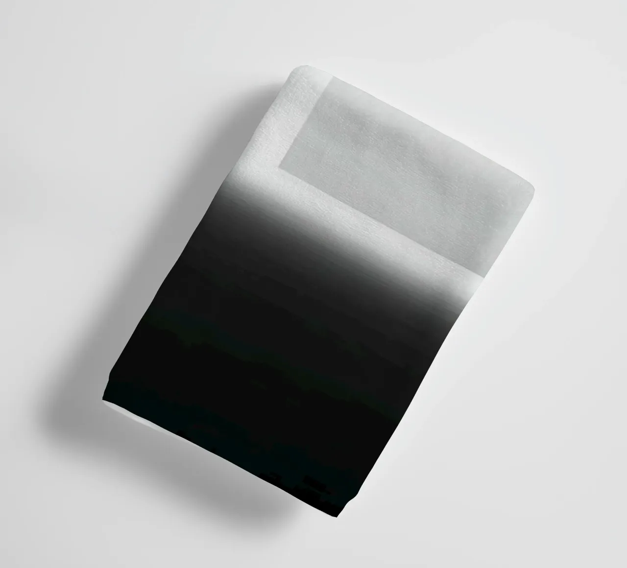 Existential minimalism in black and white towel by Plain Thoughts