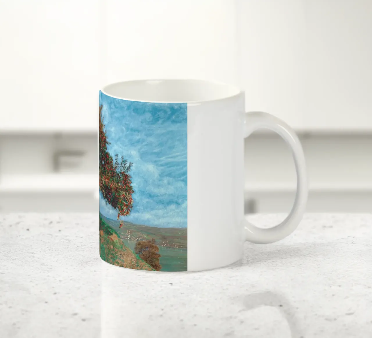 Apple Tree by Lake Zürich tazza in ceramica da apoloprints