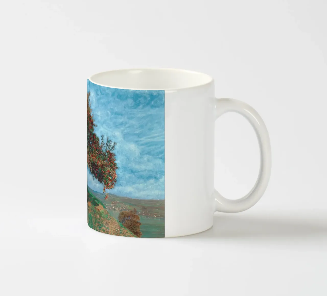 Apple Tree by Lake Zürich tazza in ceramica da apoloprints