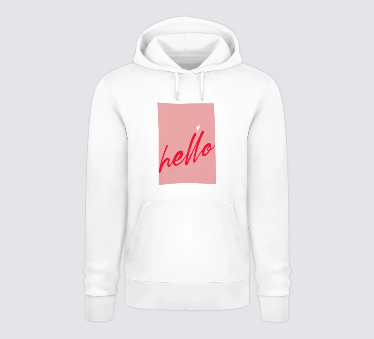Hello Typography felpa con cappuccio da Attaboy Dsgn