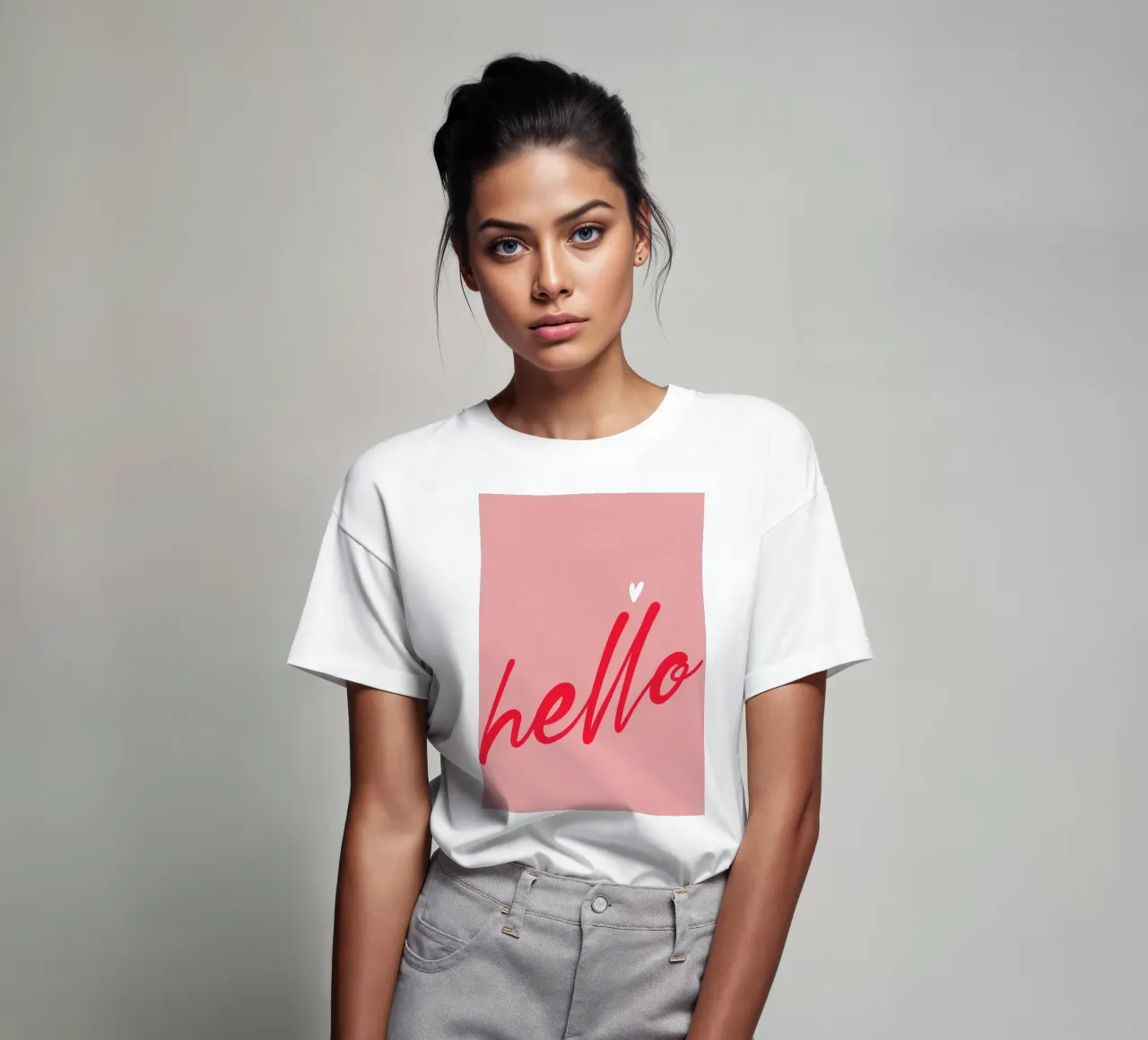 Hello Typography t-shirt da Attaboy Dsgn