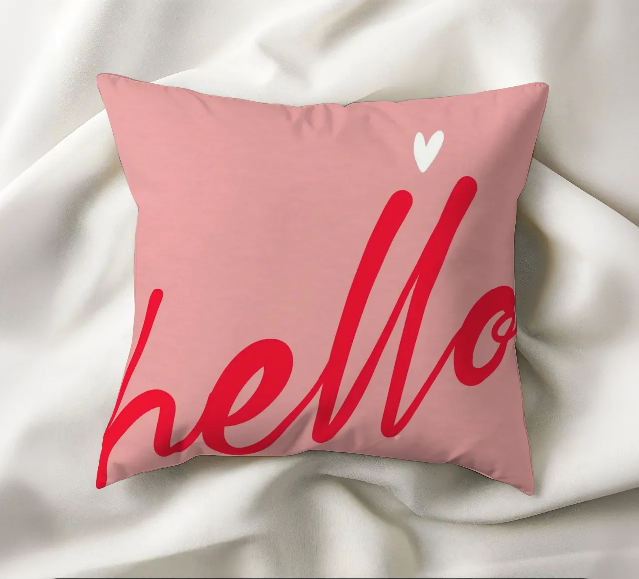Hello Typography cuscino da Attaboy Dsgn