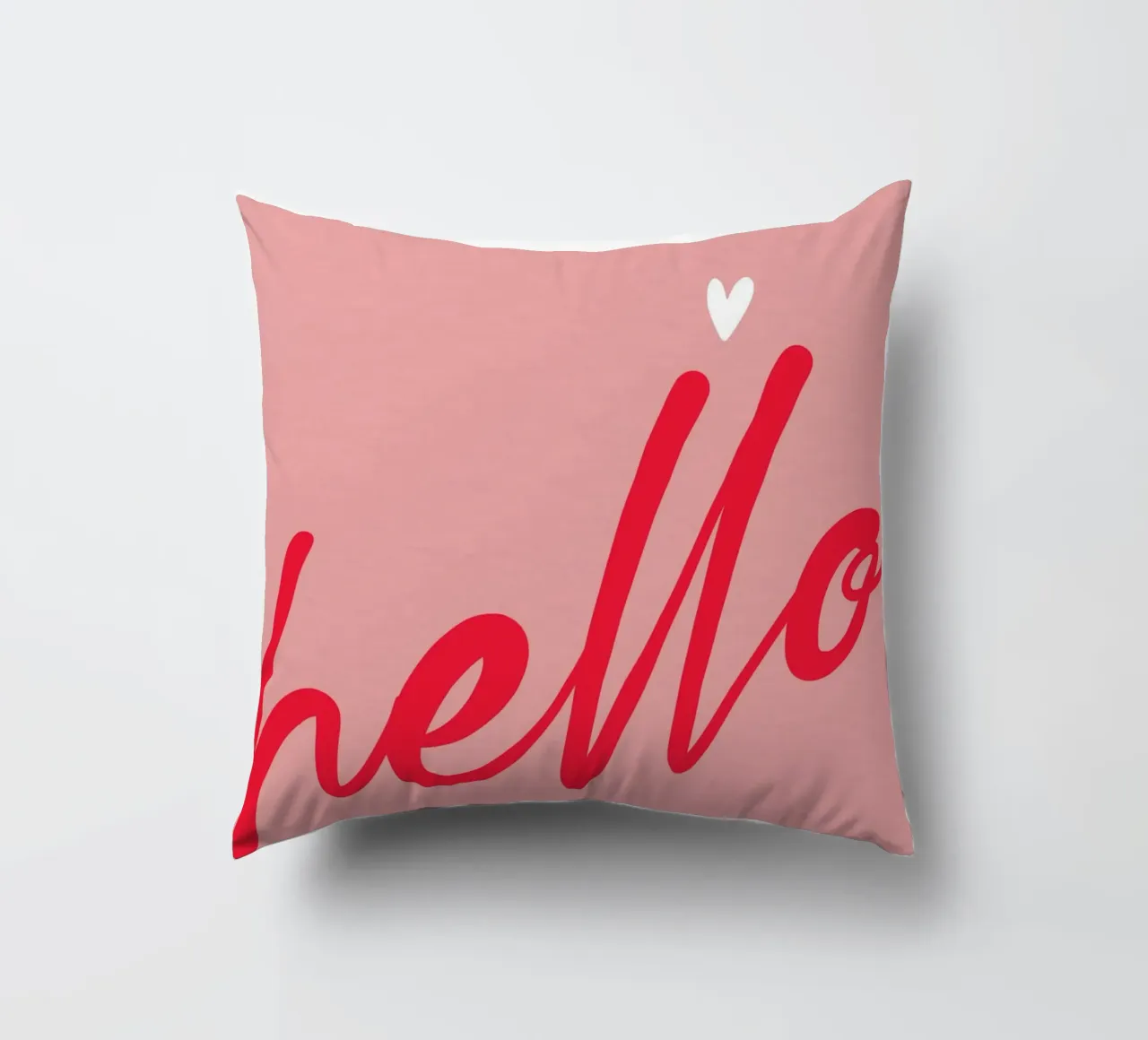 Hello Typography cuscino da Attaboy Dsgn