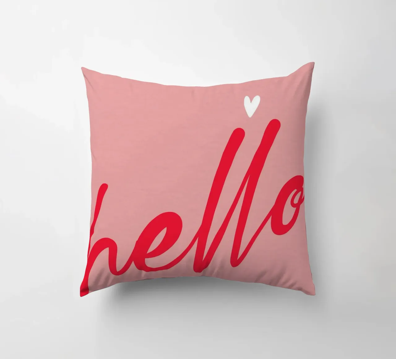 Hello Typography cuscino da Attaboy Dsgn