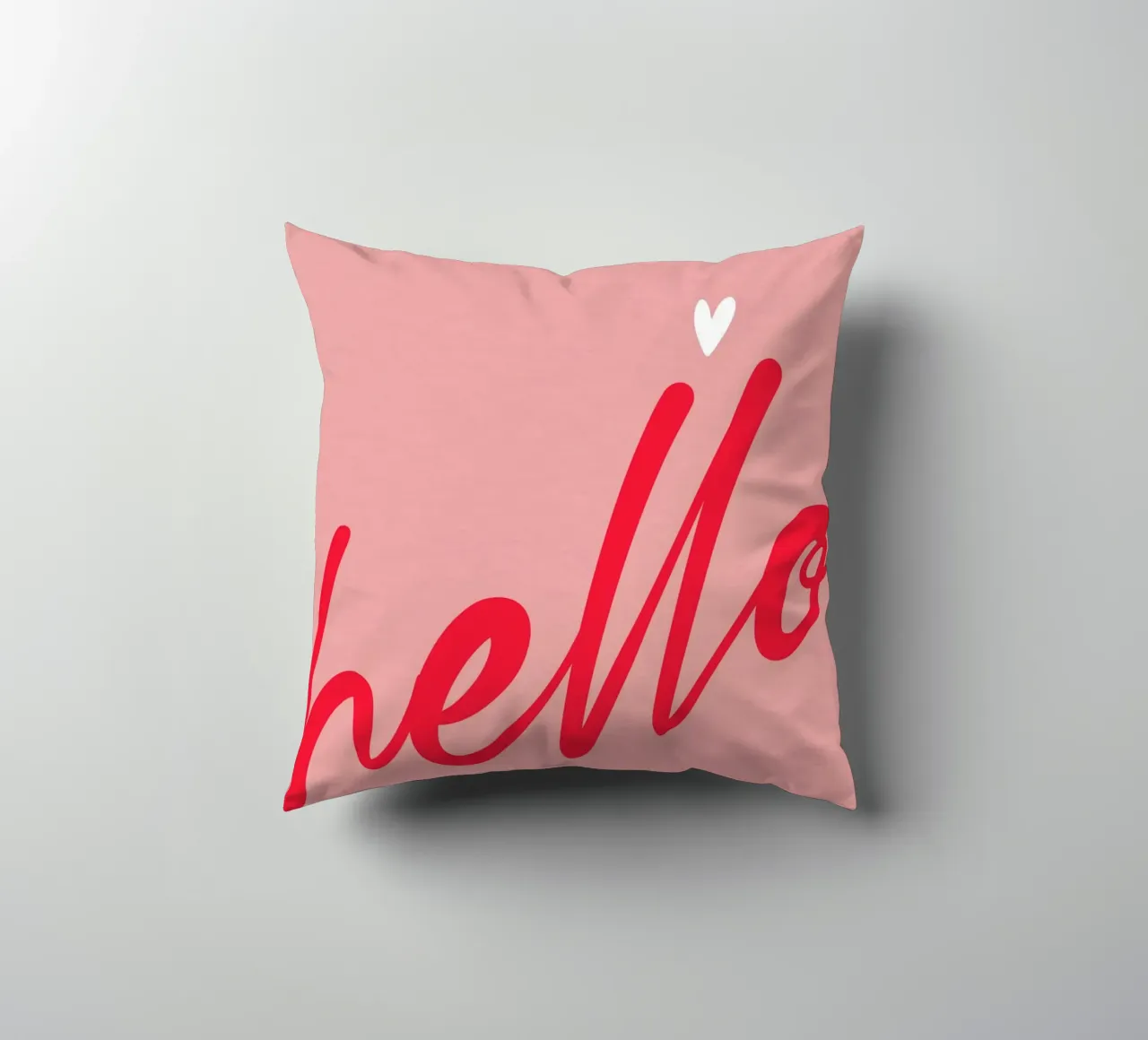 Hello Typography cuscino da Attaboy Dsgn