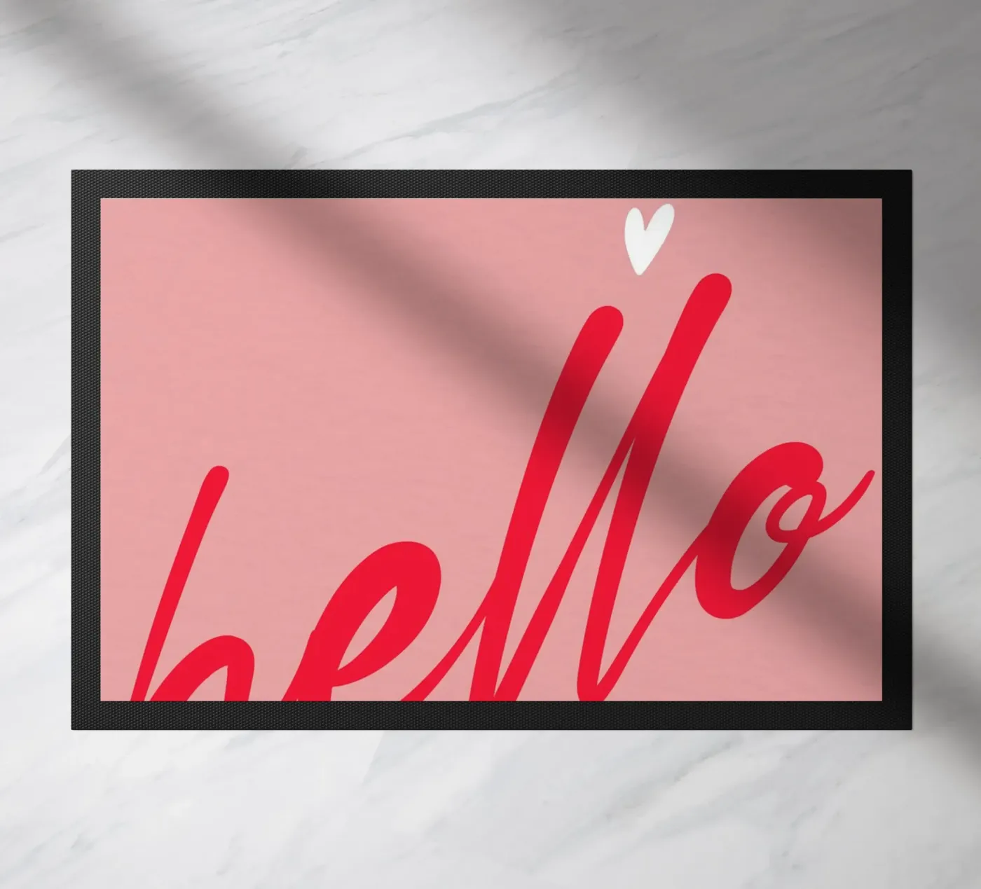 Hello Typography deurmat van Attaboy Dsgn