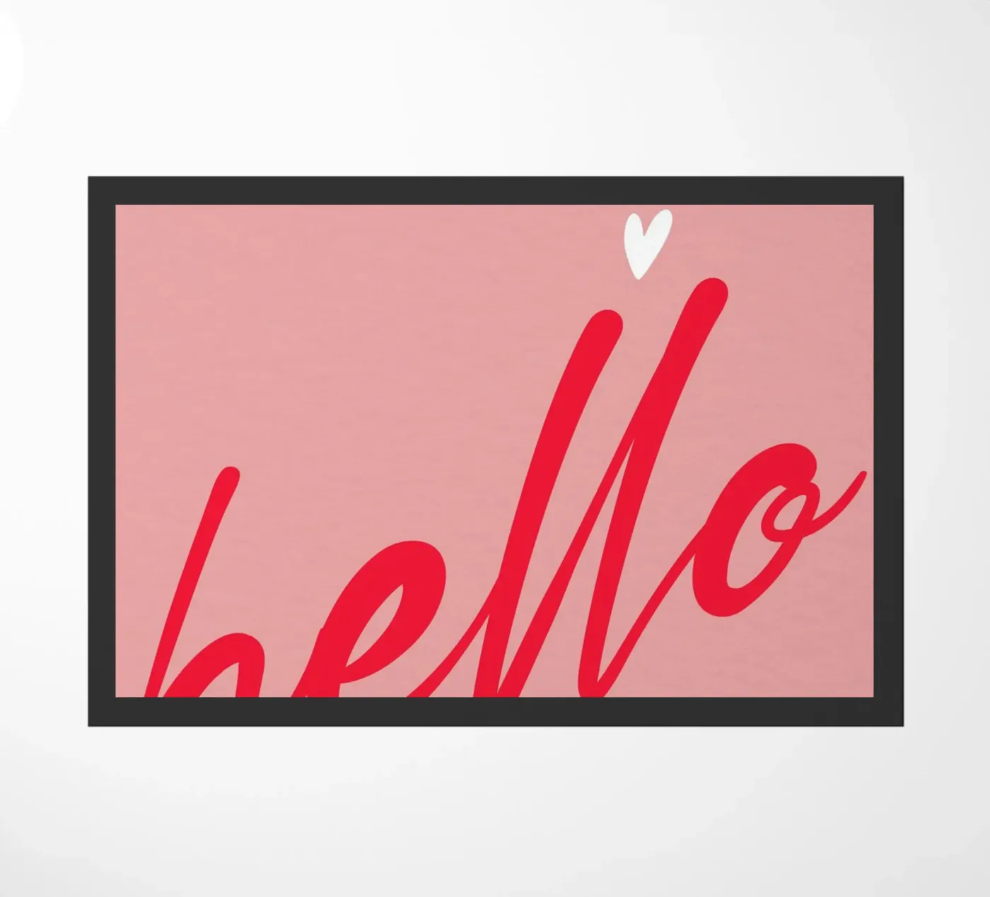 Hello Typography deurmat van Attaboy Dsgn