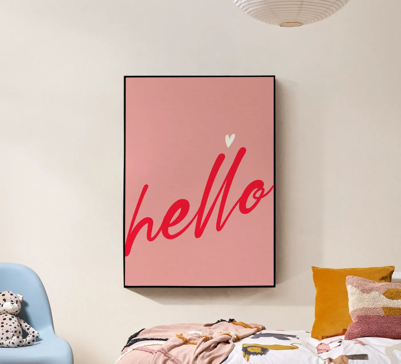 Hello Typography acrylic glass by Attaboy Dsgn