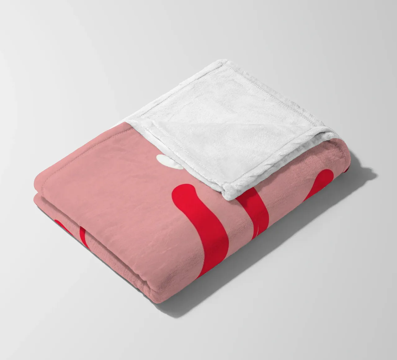 Hello Typography fleece blanket by Attaboy Dsgn