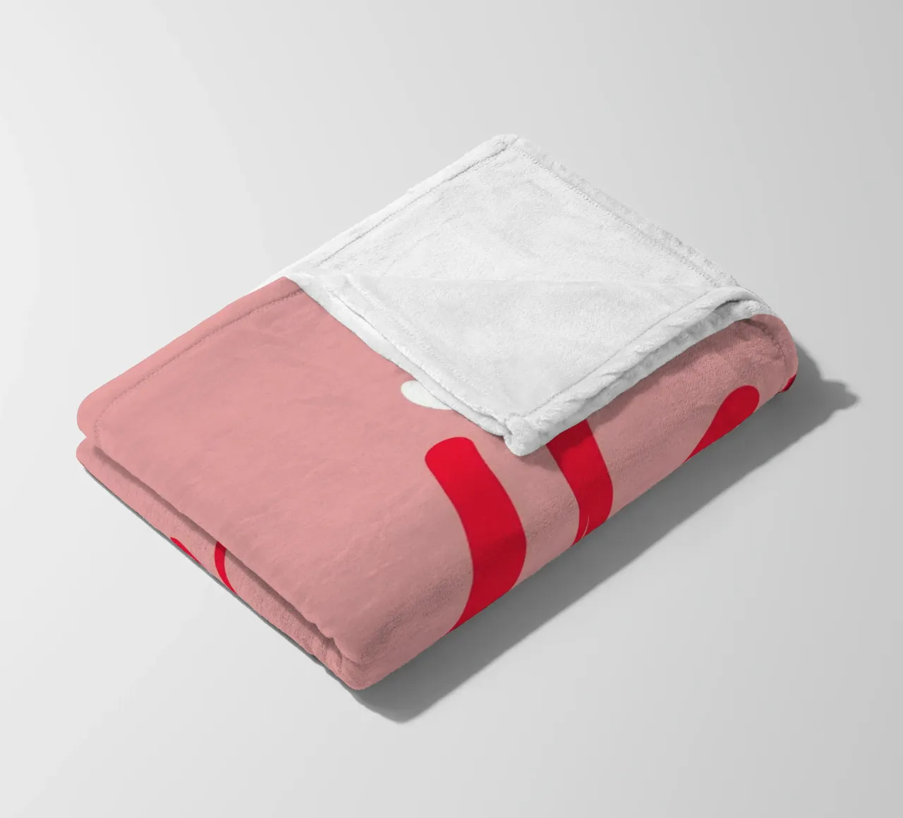 Hello Typography fleece blanket by Attaboy Dsgn