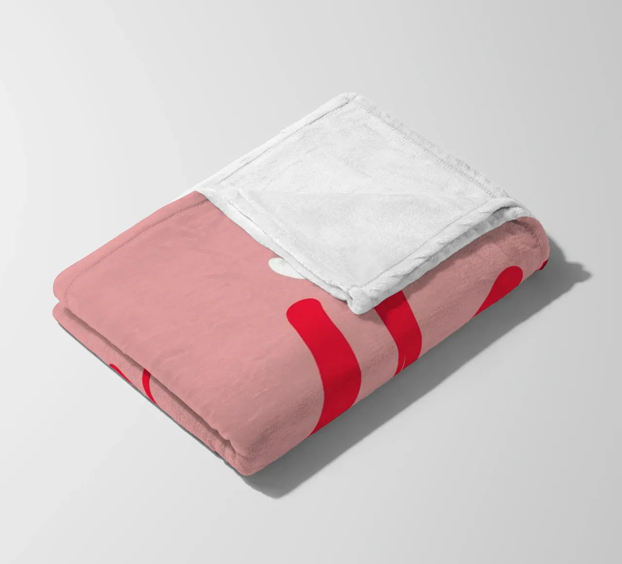 Hello Typography fleece blanket by Attaboy Dsgn