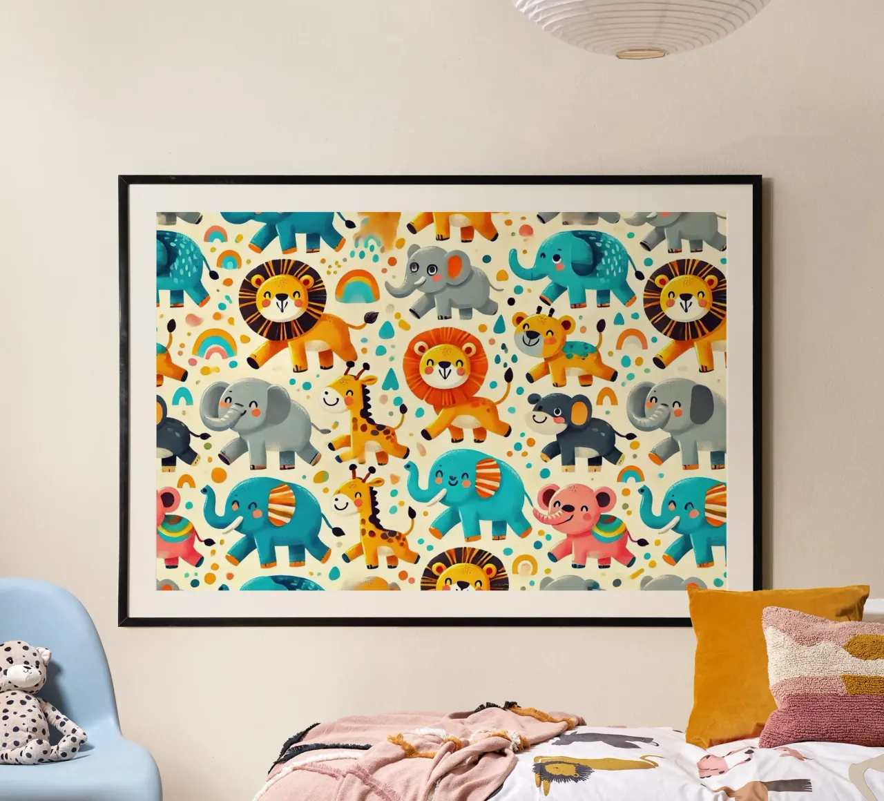 Avventura con gli amici del safari poster da Chromatic Fusion Studio