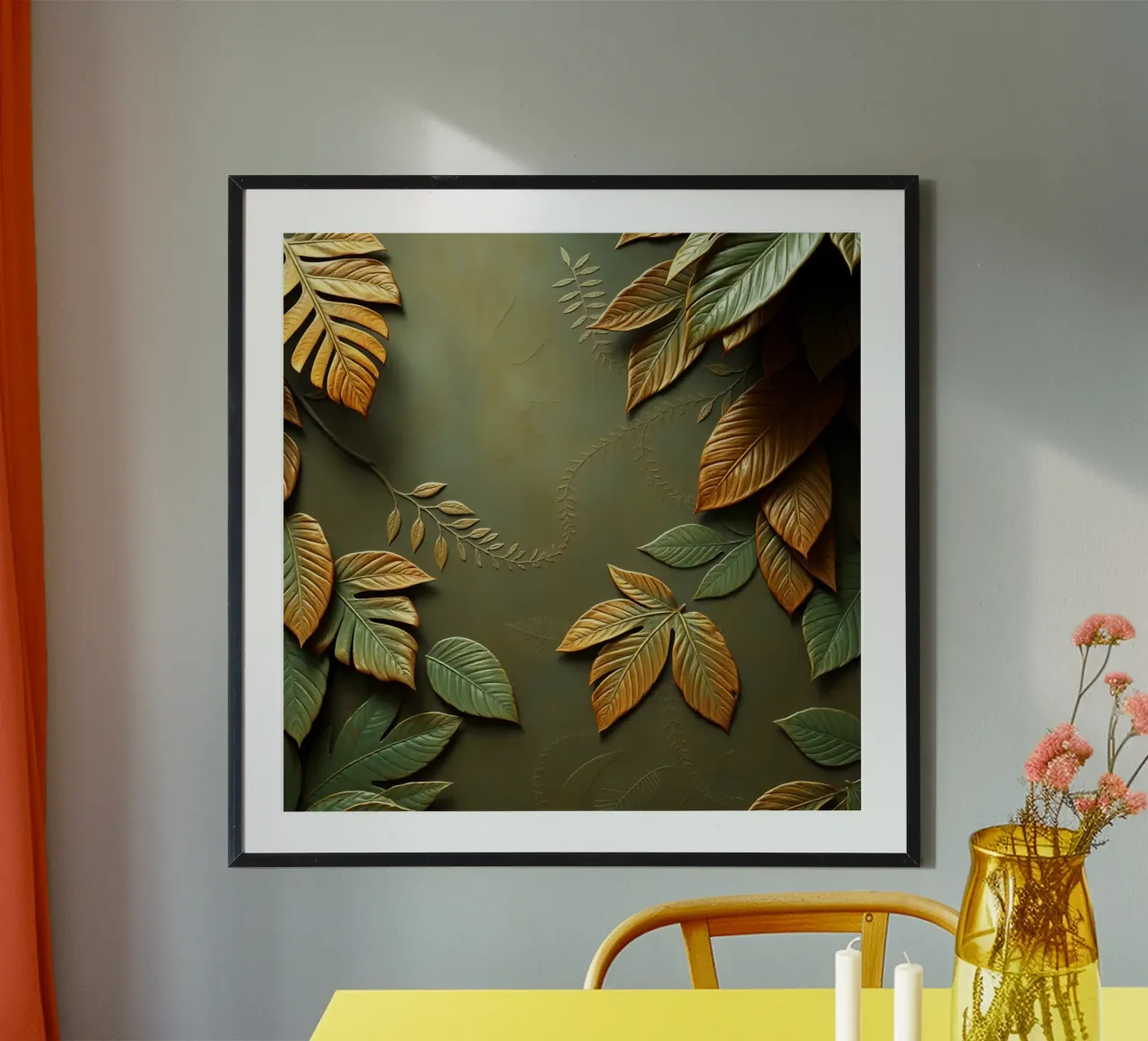 Illustration eines sich umarmenden Paares in formeller Kleidung Poster von DesignDoodle