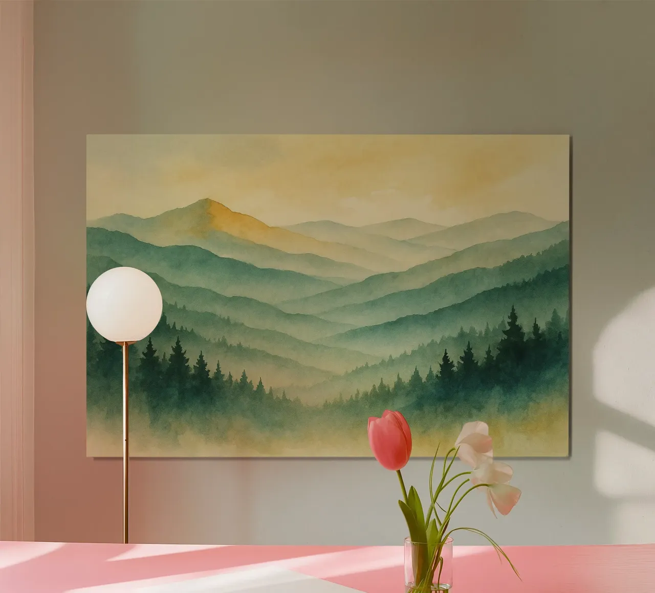 Sereno Pine Horizon poster da Chromatic Fusion Studio