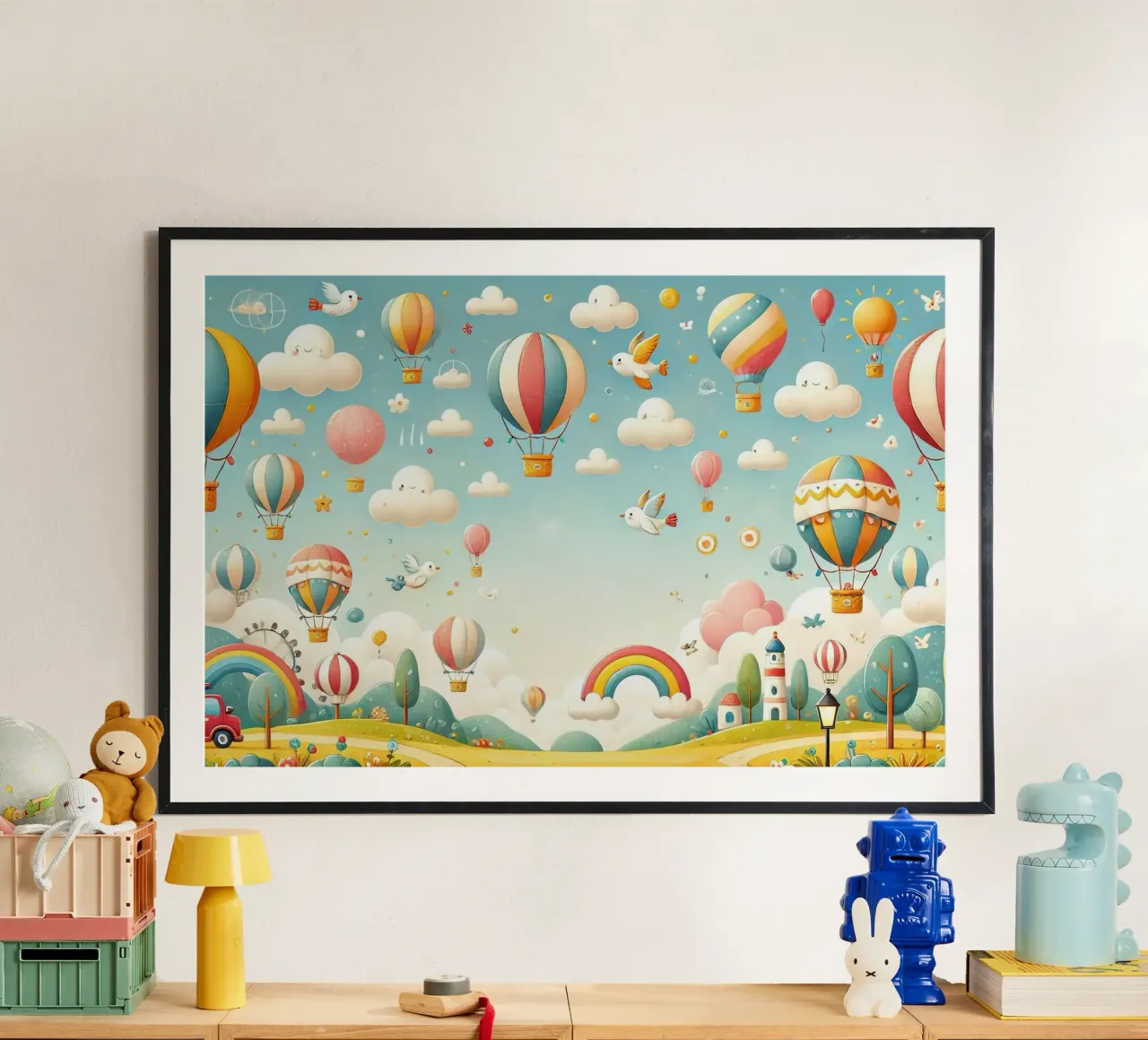 Himmelsabenteuer Poster von Chromatic Fusion Studio
