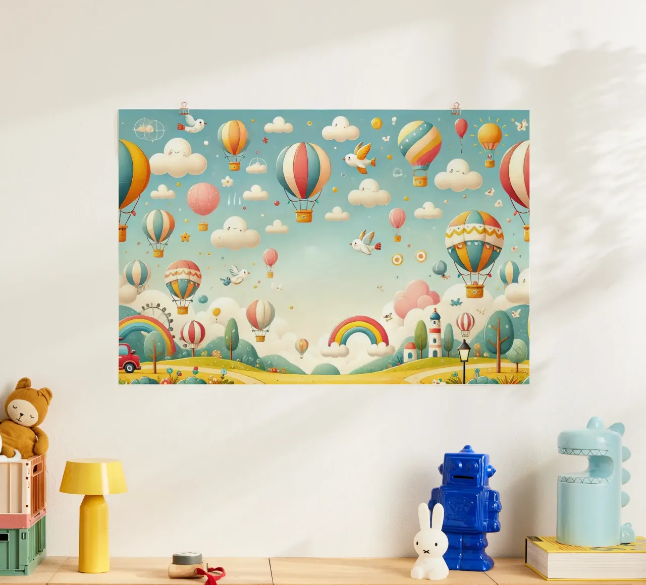 Himmelsabenteuer Poster von Chromatic Fusion Studio