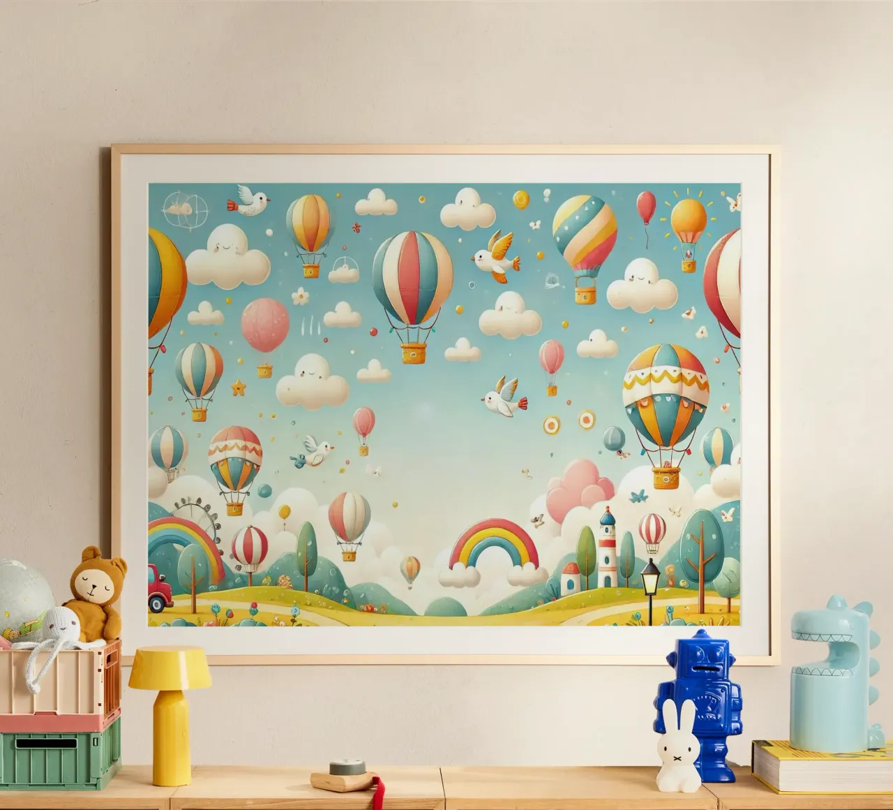 Himmelsabenteuer Poster von Chromatic Fusion Studio