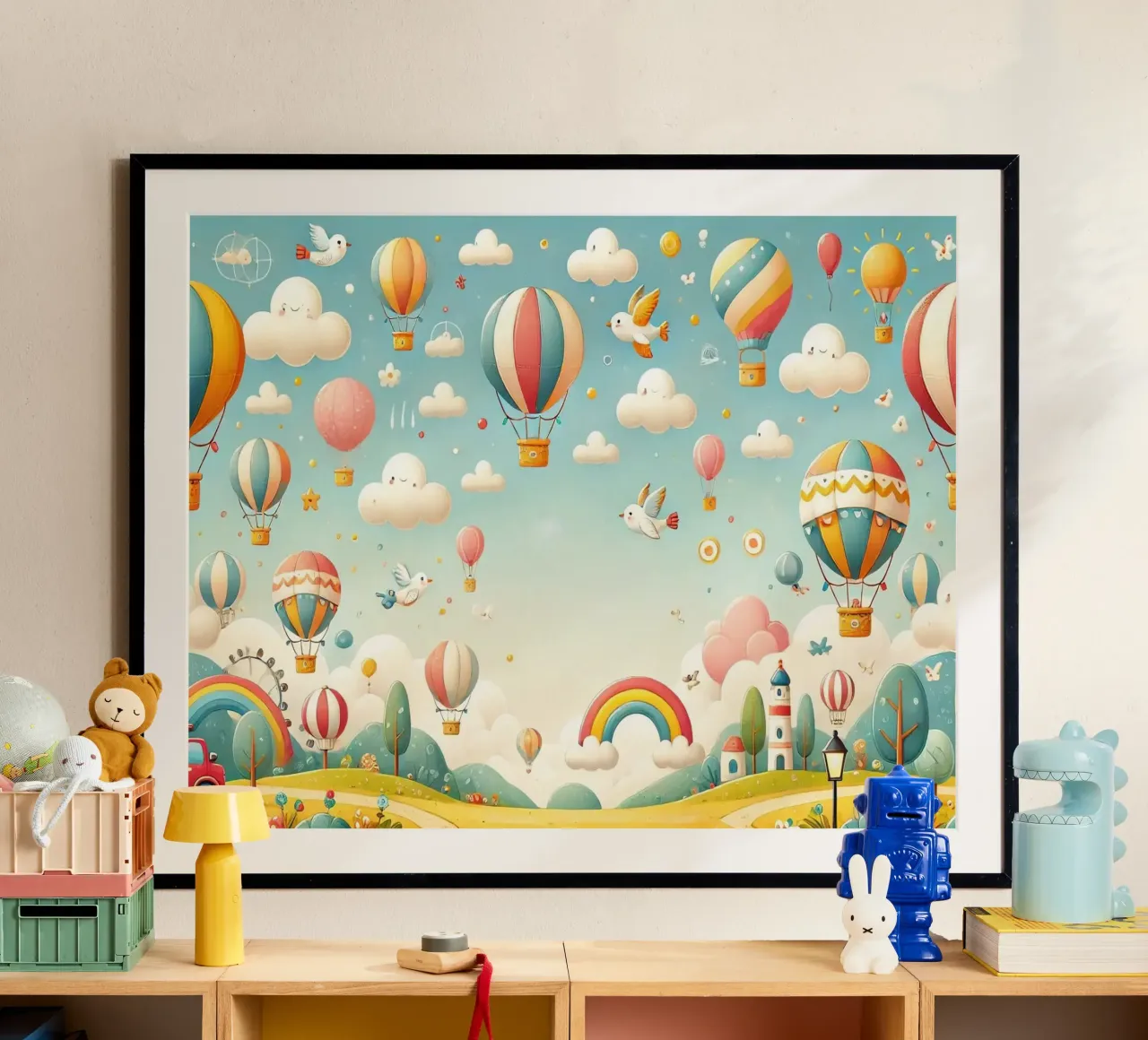 Himmelsabenteuer Poster von Chromatic Fusion Studio
