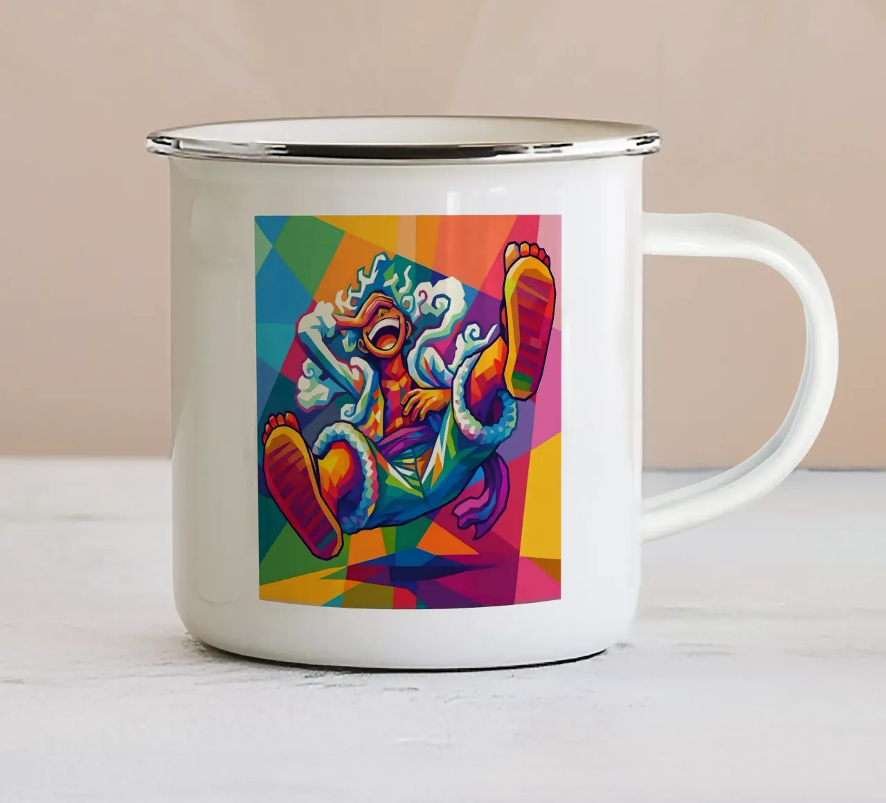 Scimmia d Luffy marcia 5 wpap tazza in smalto da BONANZA
