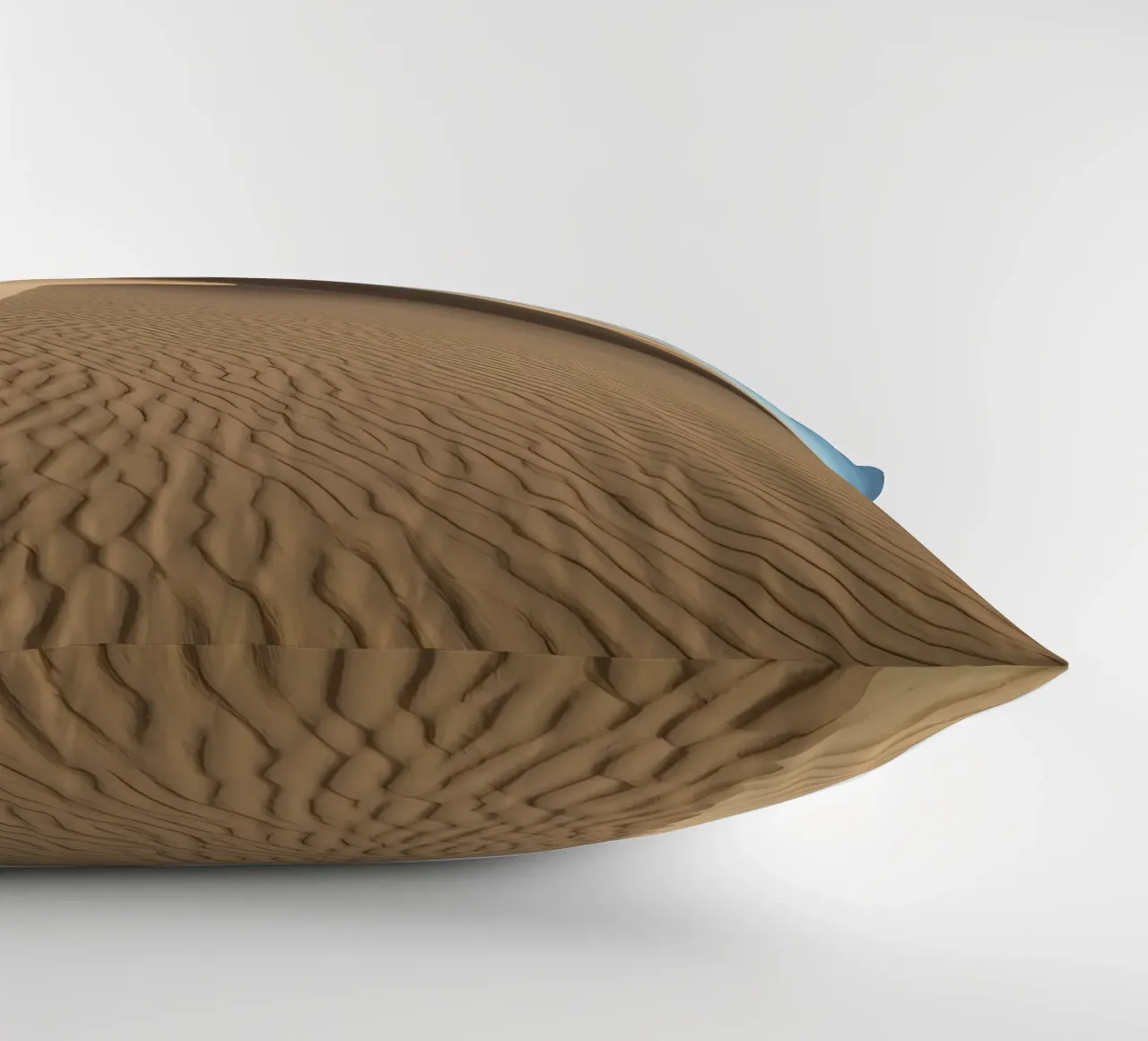 Paesaggio desertico con dune di sabbia e cielo blu cuscino da DesignDoodle