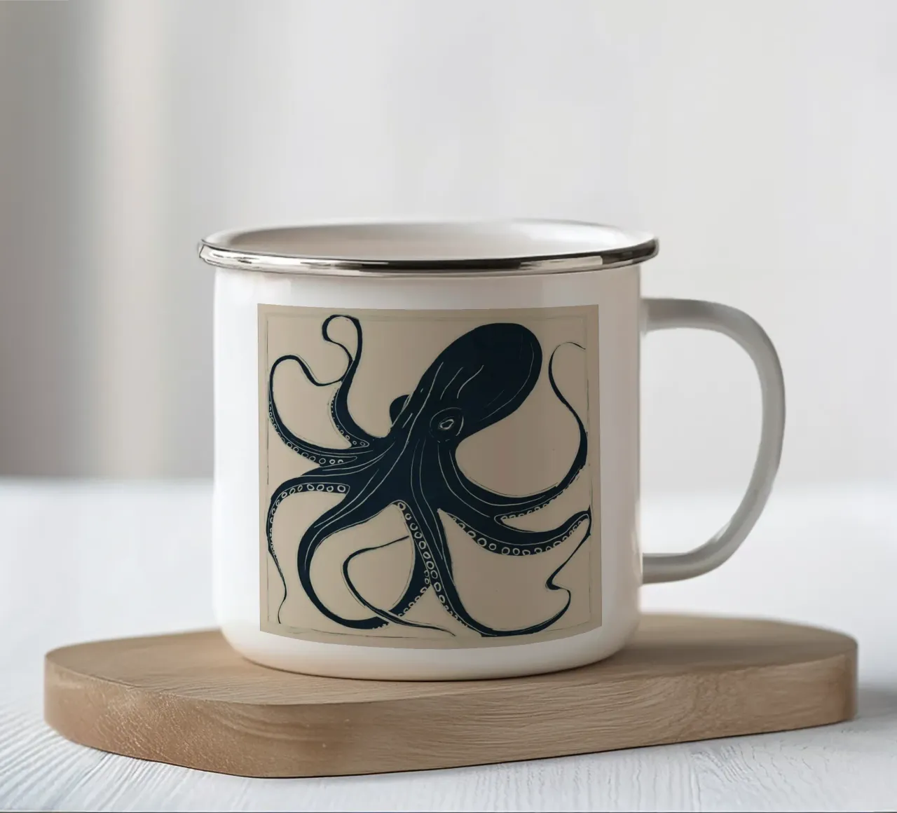 OCTOPUS 2 tazza in smalto da ThingDesign