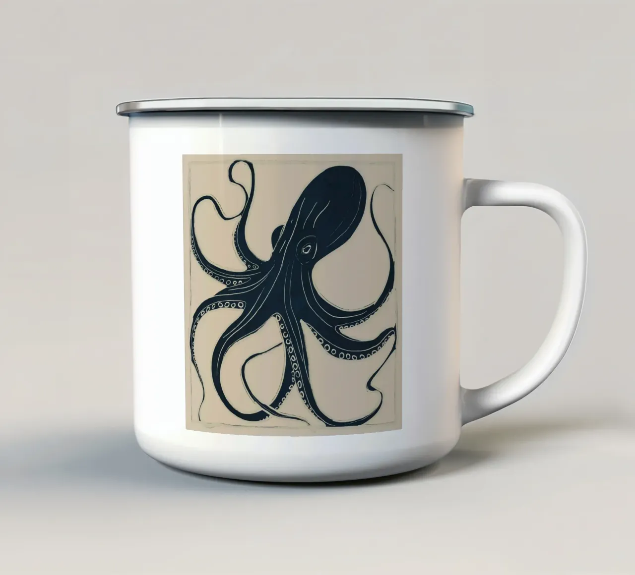 OCTOPUS 2 tazza in smalto da ThingDesign