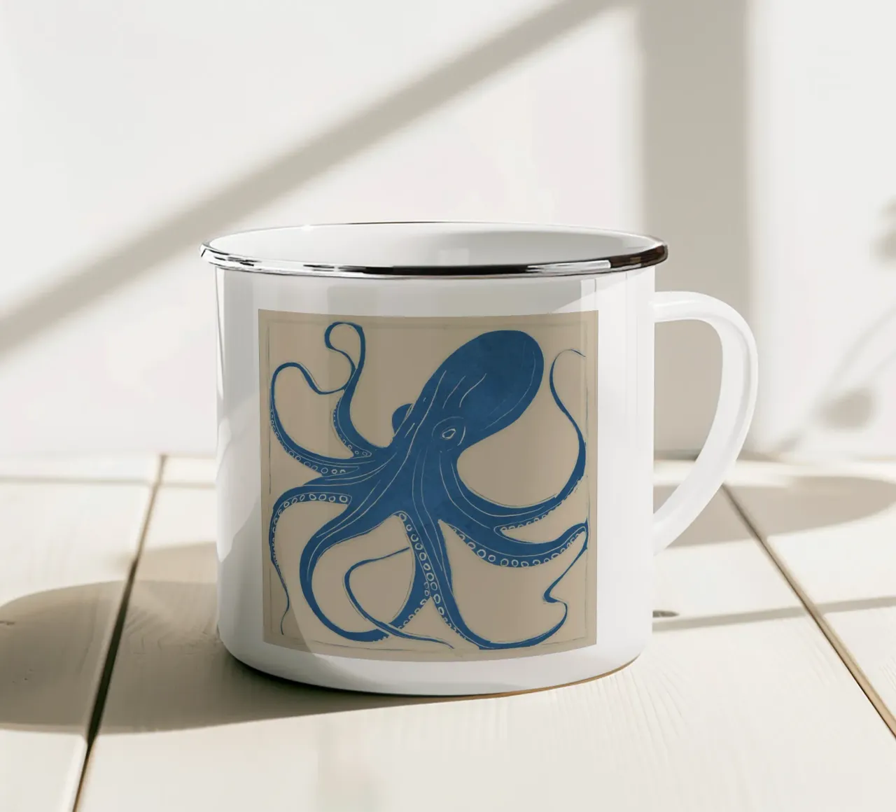OCTOPUS 4 tazza in smalto da ThingDesign