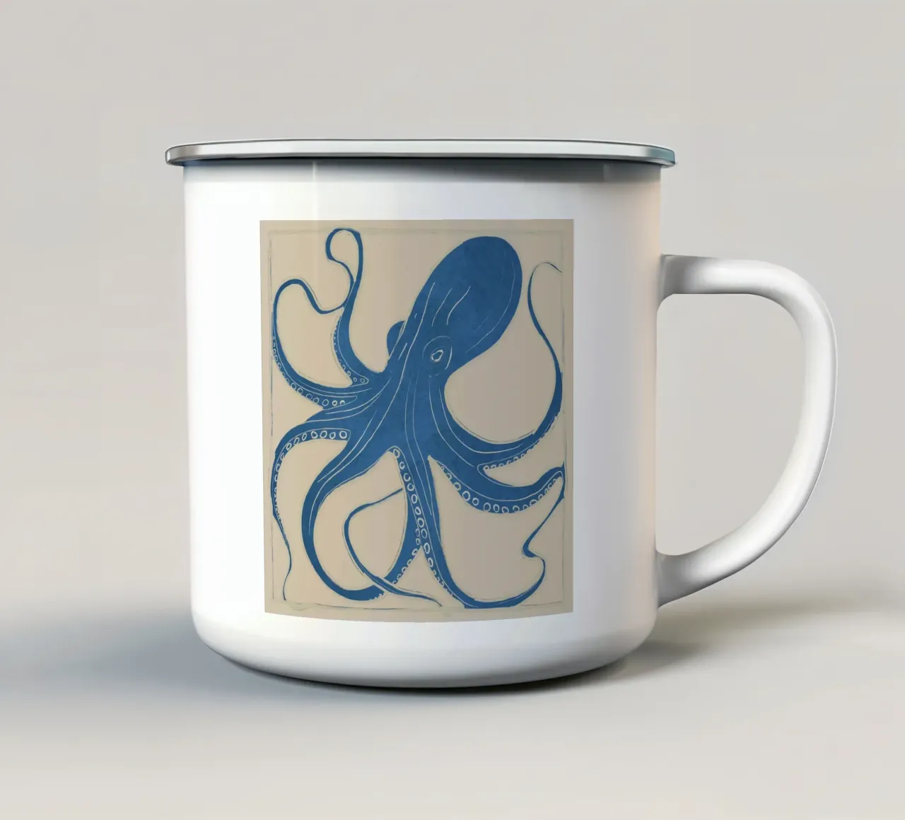 OCTOPUS 4 tazza in smalto da ThingDesign