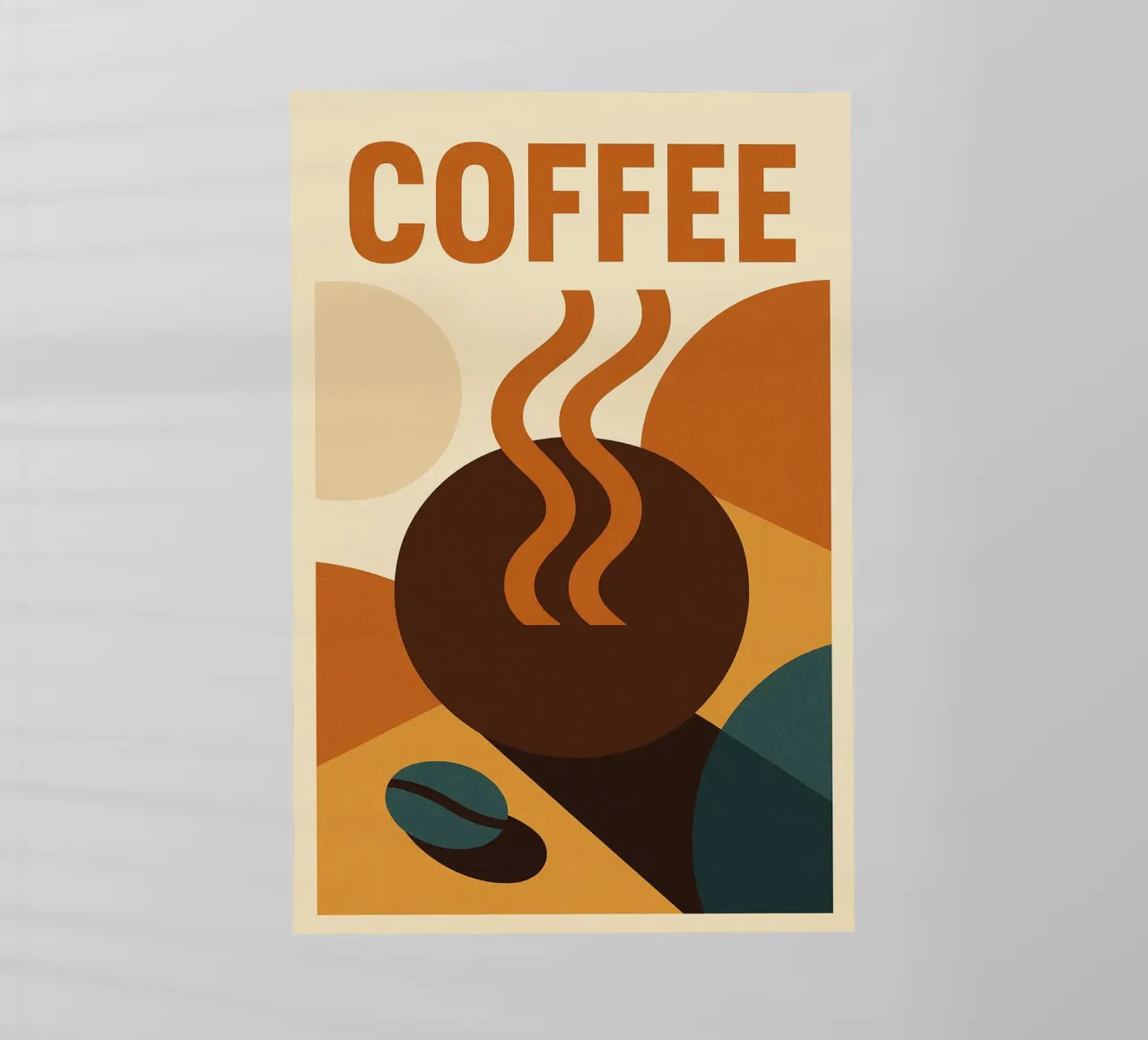 CAFFÈ - Un risveglio grafico per gli amanti del caffè pellicola backlit da Boissons - Affiches & posters - Retro