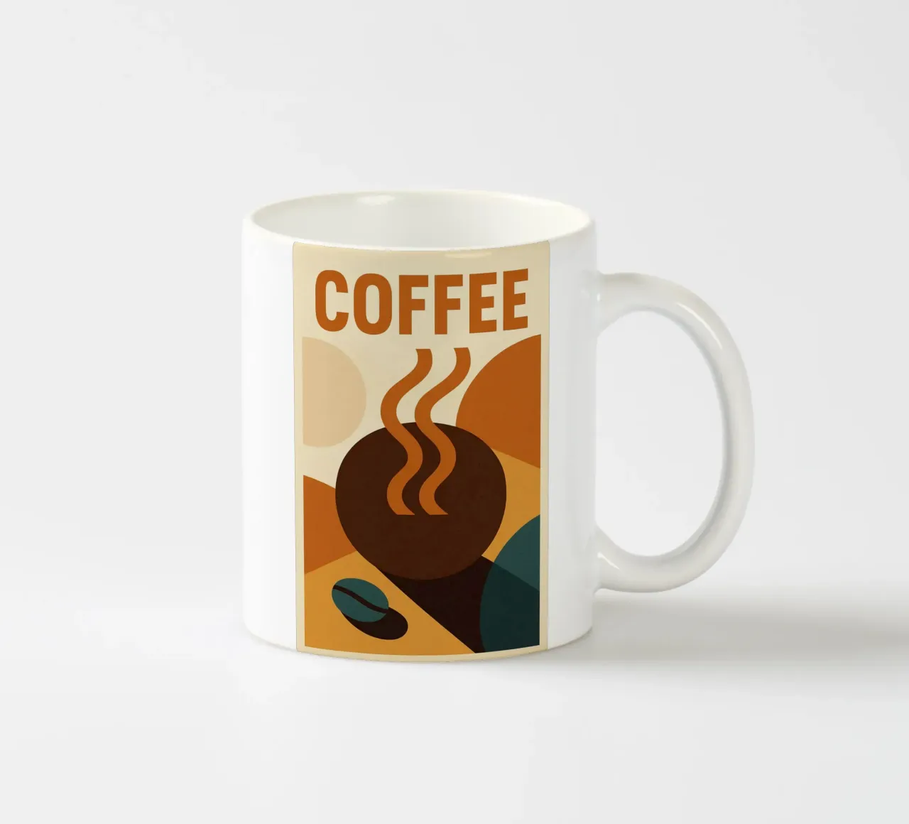 CAFFÈ - Un risveglio grafico per gli amanti del caffè tazza in ceramica da Boissons - Affiches & posters - Retro
