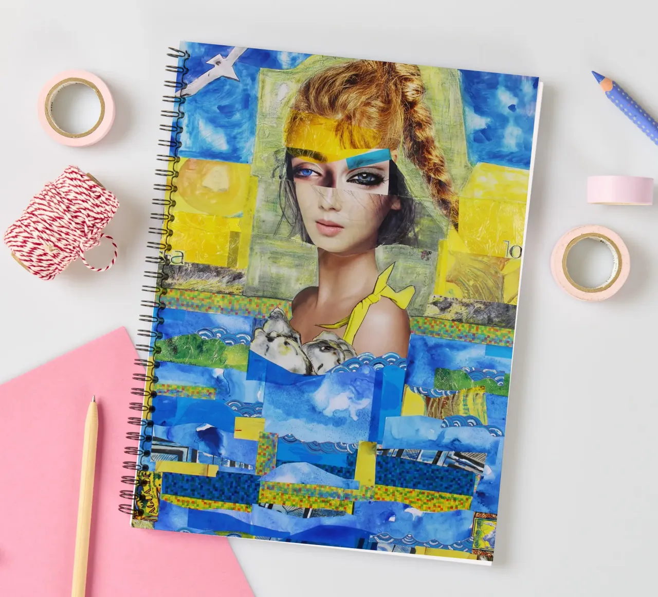 The Sea my Pool spiral notebook by Paperheartmixx