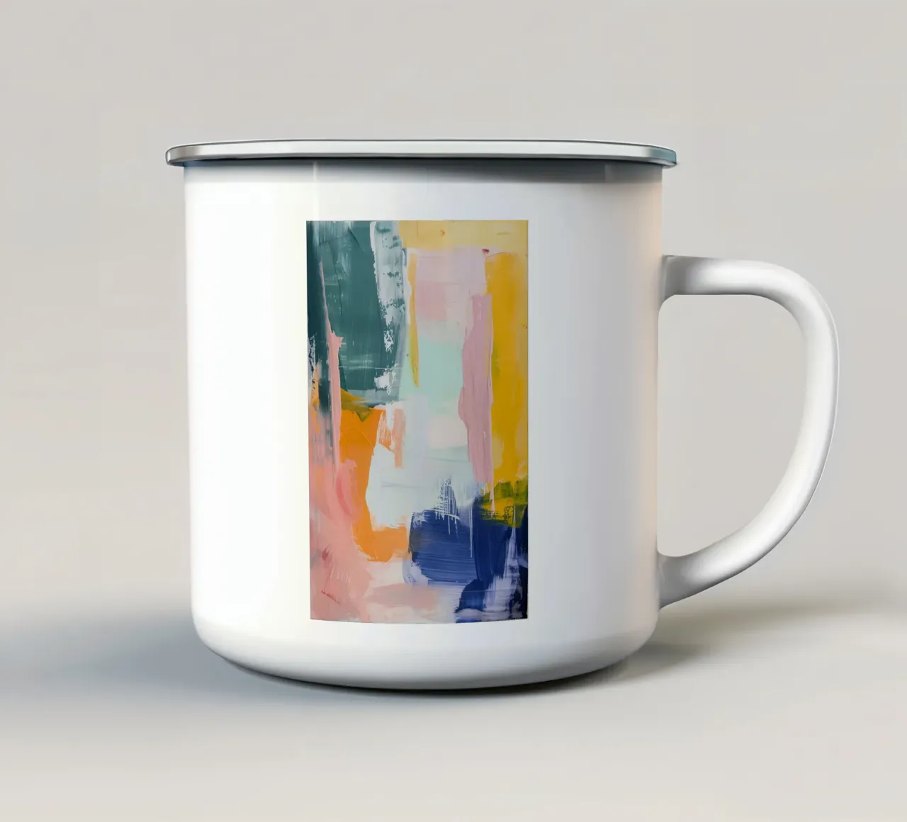 Sun-Drenched Harmony tazza in smalto da Mosaic Dialogue