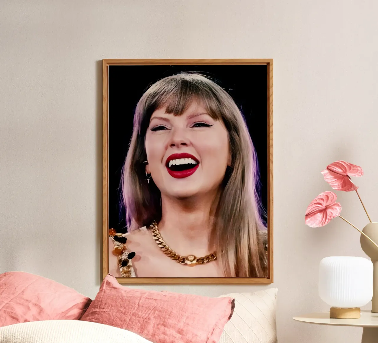 Taylor Swift alluminio dibond da Musadad Shop