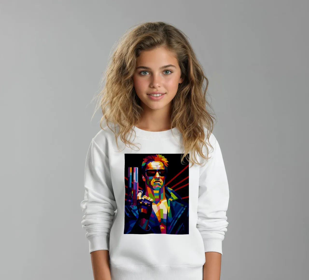 Terminator Arnold Schwarzenegger wpap felpa bambino da BONANZA