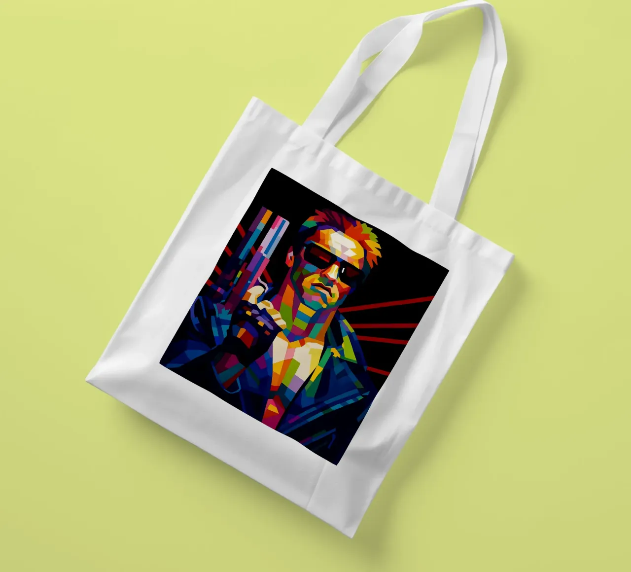 Terminator Arnold Schwarzenegger wpap borsa in juta da BONANZA