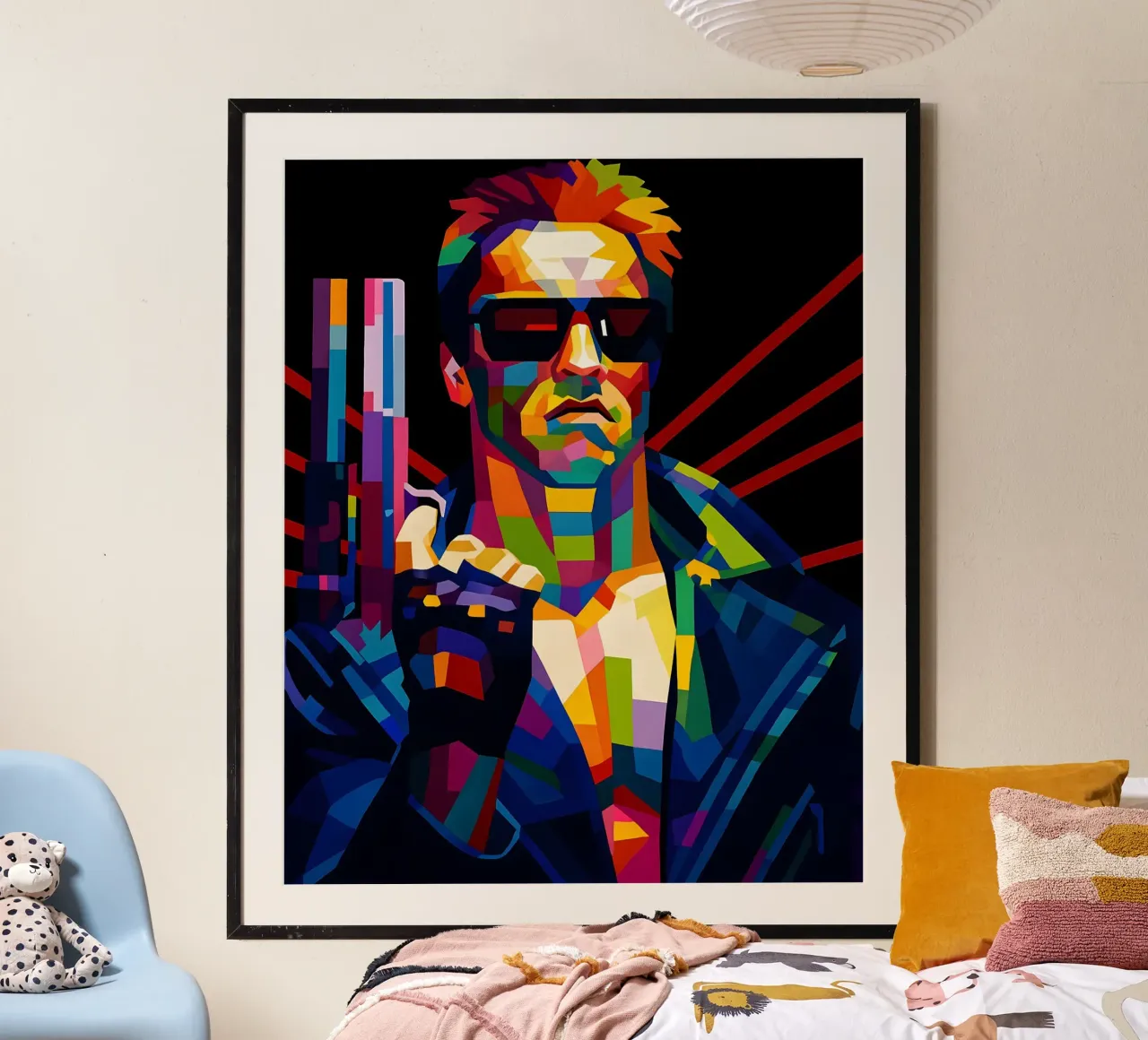 Terminator Arnold Schwarzenegger wpap carta hahnemühle da BONANZA