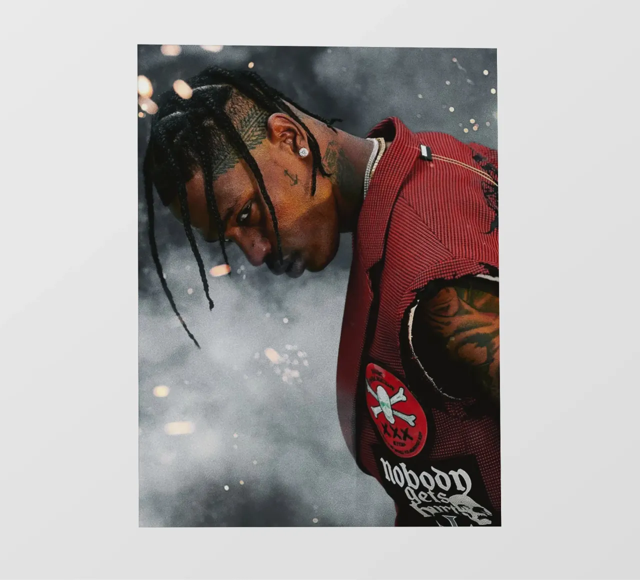 Travis Scott pellicola backlit da Musadad Shop