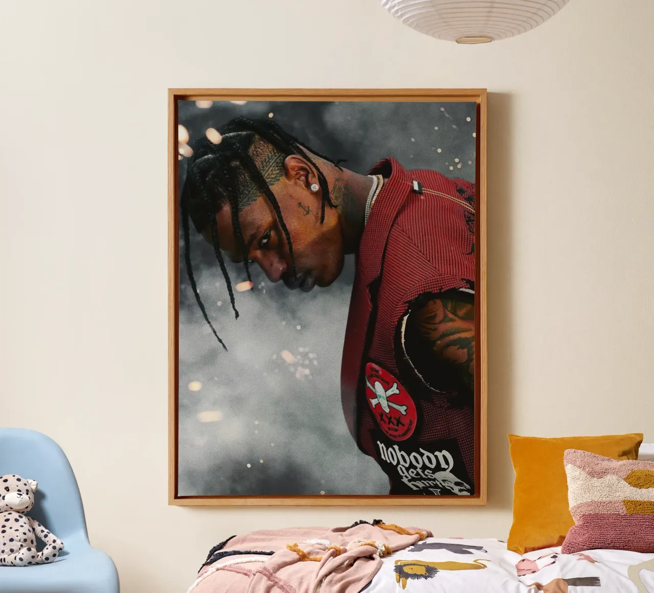 Travis Scott tela con Cornice a cassetta da Musadad Shop