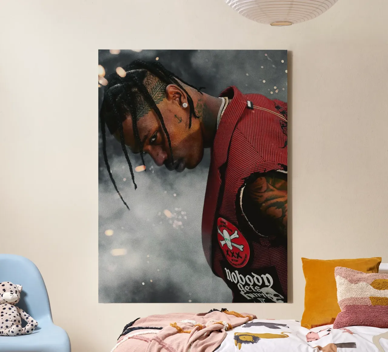 Travis Scott tela con Cornice a cassetta da Musadad Shop