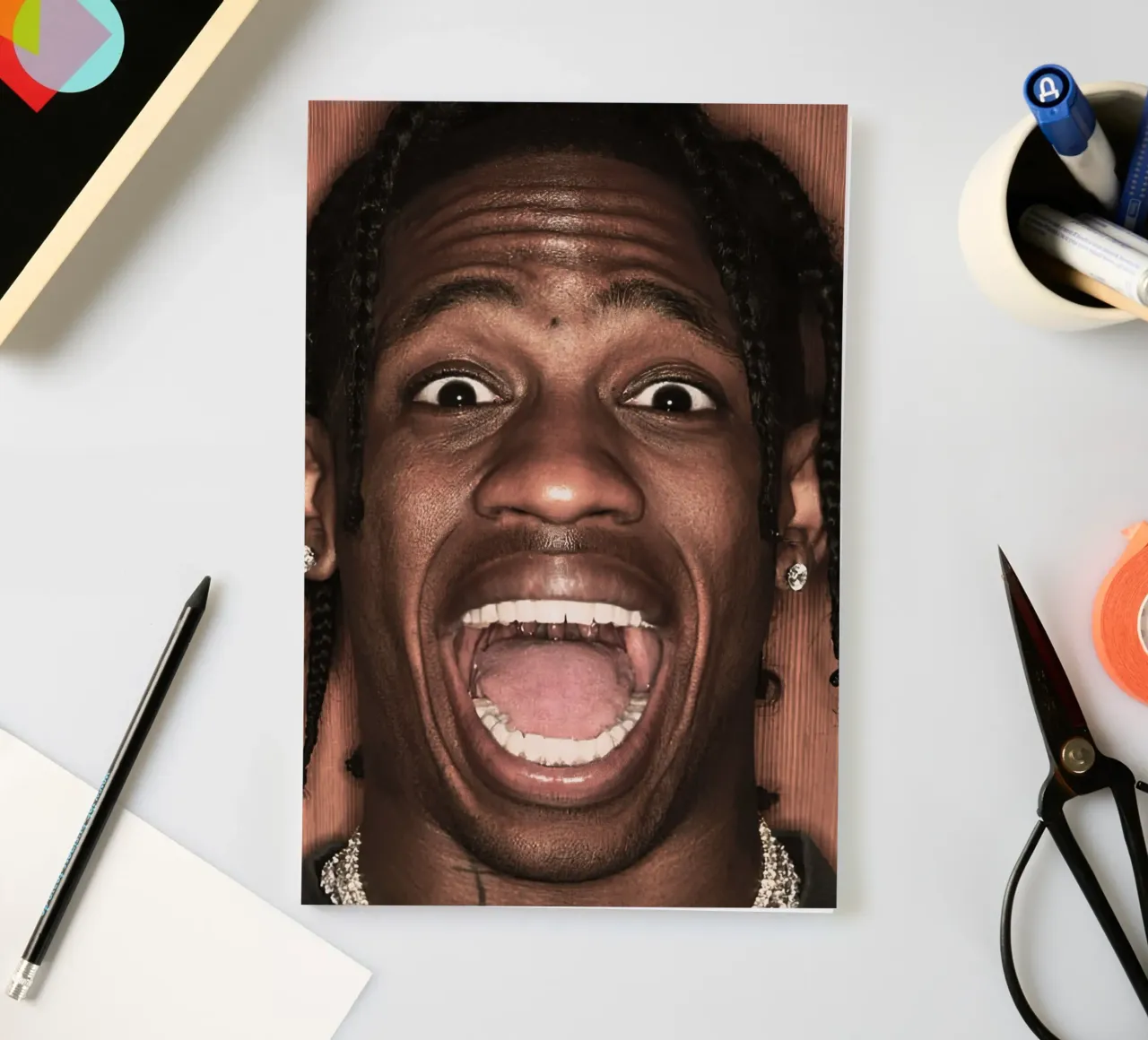 Travis Scott notebook by Musadad Shop