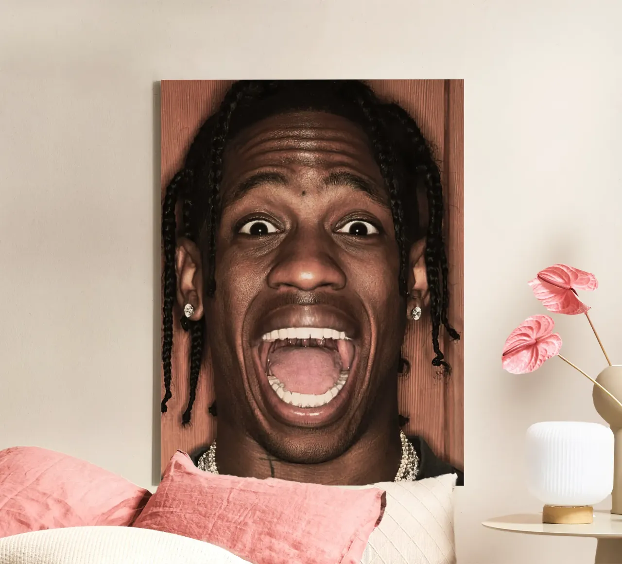 Travis Scott tela con Cornice a cassetta da Musadad Shop