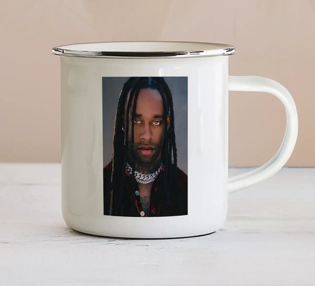 Ty Dolla Sign tazza in smalto da Musadad Shop