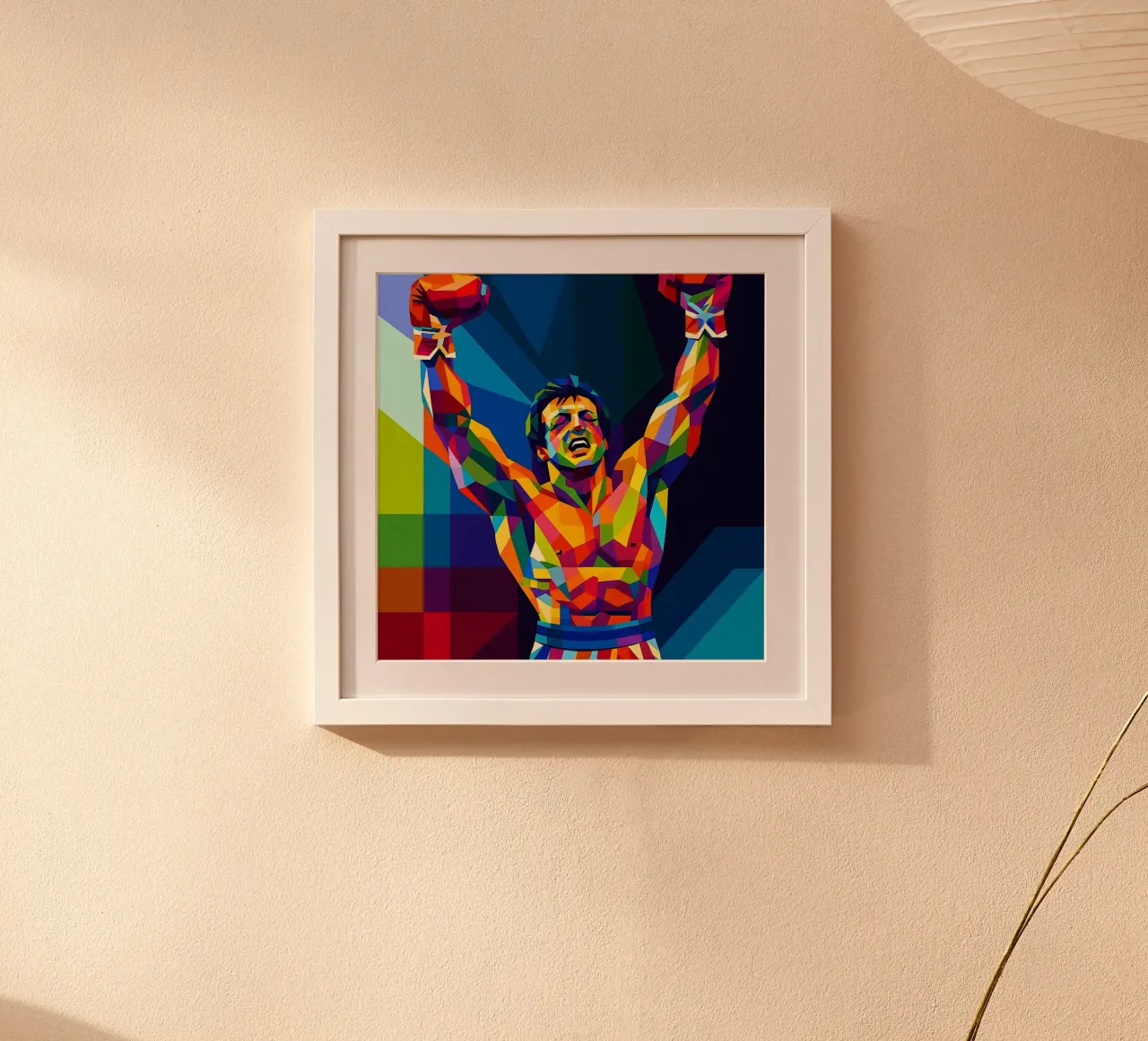 Rocky Balboa Sylvester Stallone poster con telaio in alluminio da BONANZA